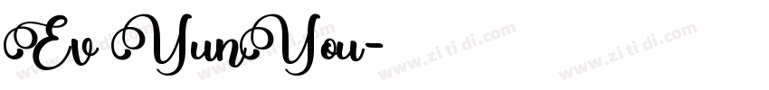 Ev YunYou字体转换